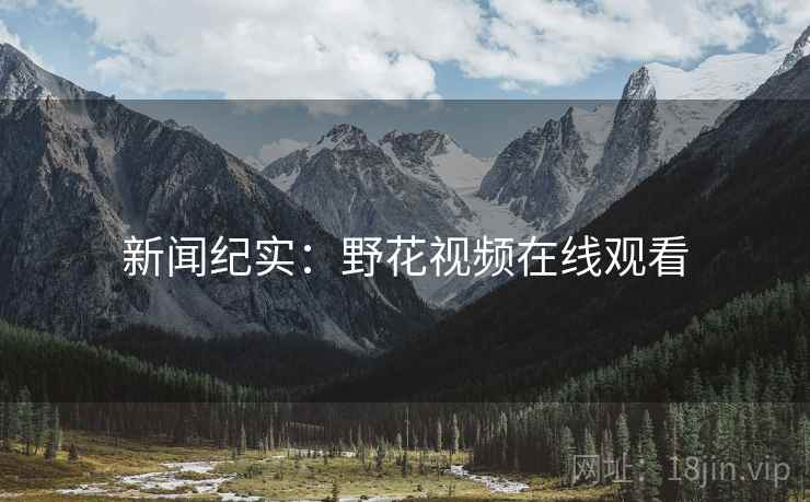 新闻纪实：野花视频在线观看  第1张