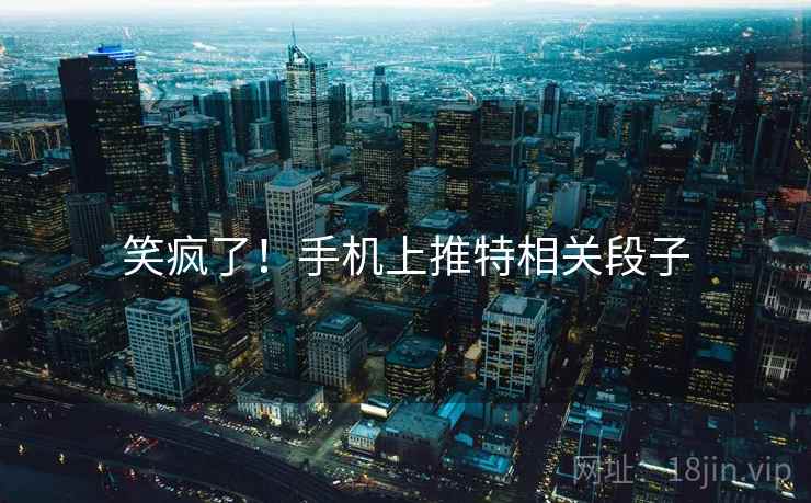 笑疯了！手机上推特相关段子  第2张