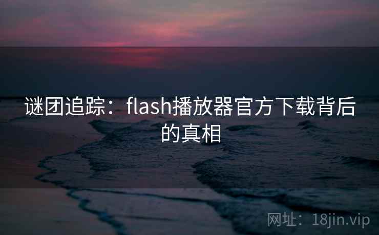 谜团追踪：flash播放器官方下载背后的真相  第2张