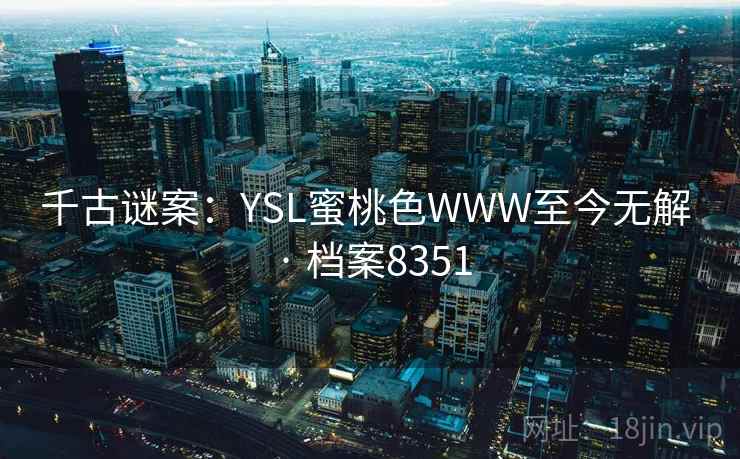 千古谜案：YSL蜜桃色WWW至今无解 · 档案8351  第1张